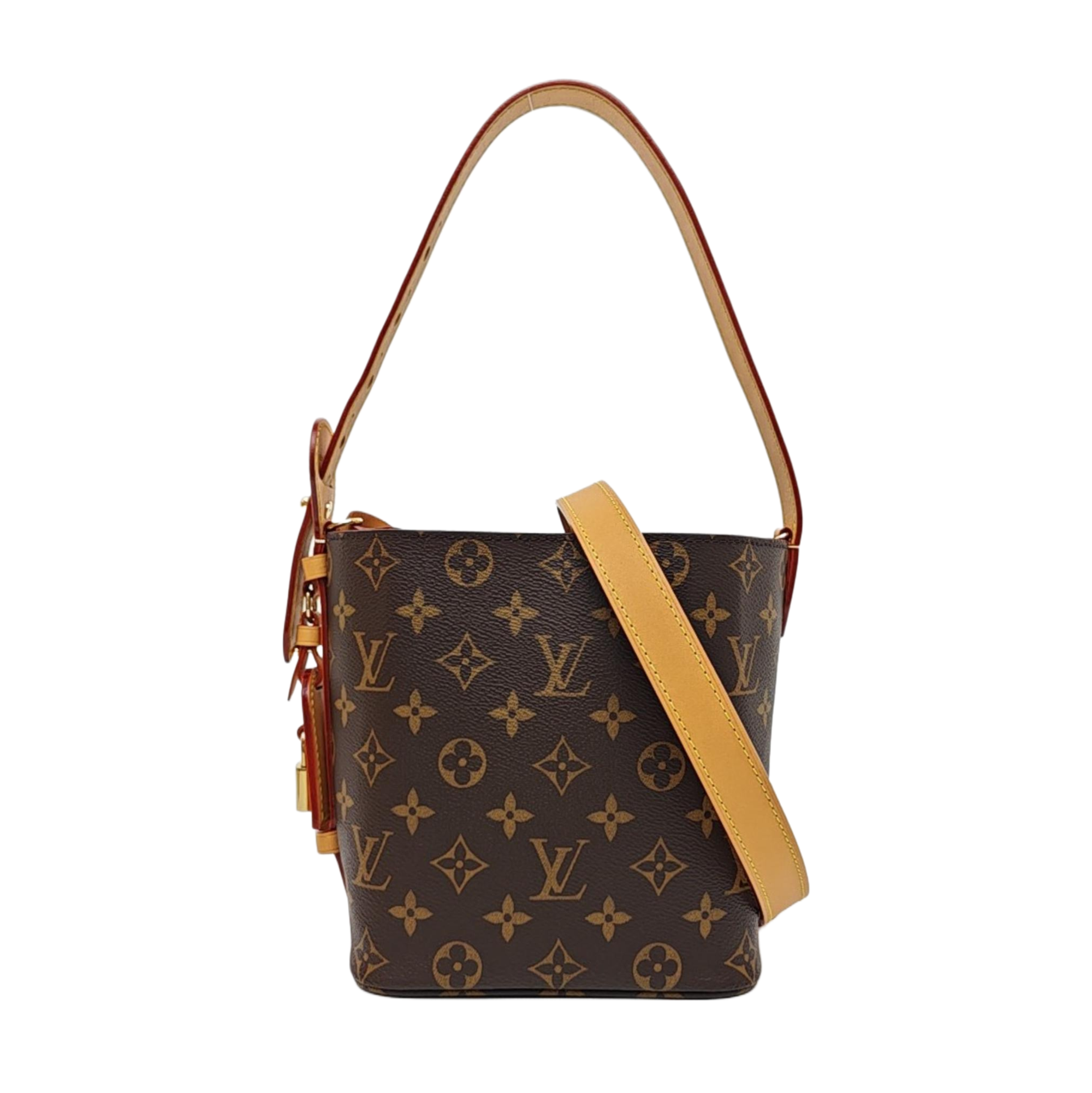 ALL IN Monogram Coated Canvas Brown
