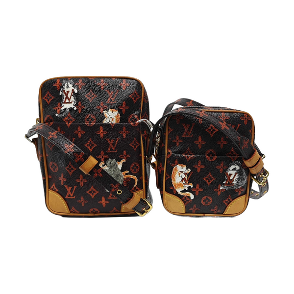 DANUBE Monogram Coated Canvas Brown