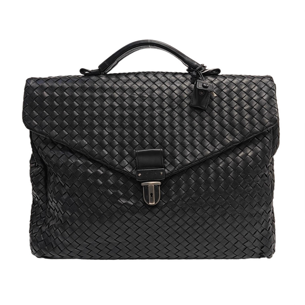 Calfskin Top Handle Bag Black