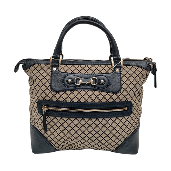 Canvas Top Handle Bag Brown