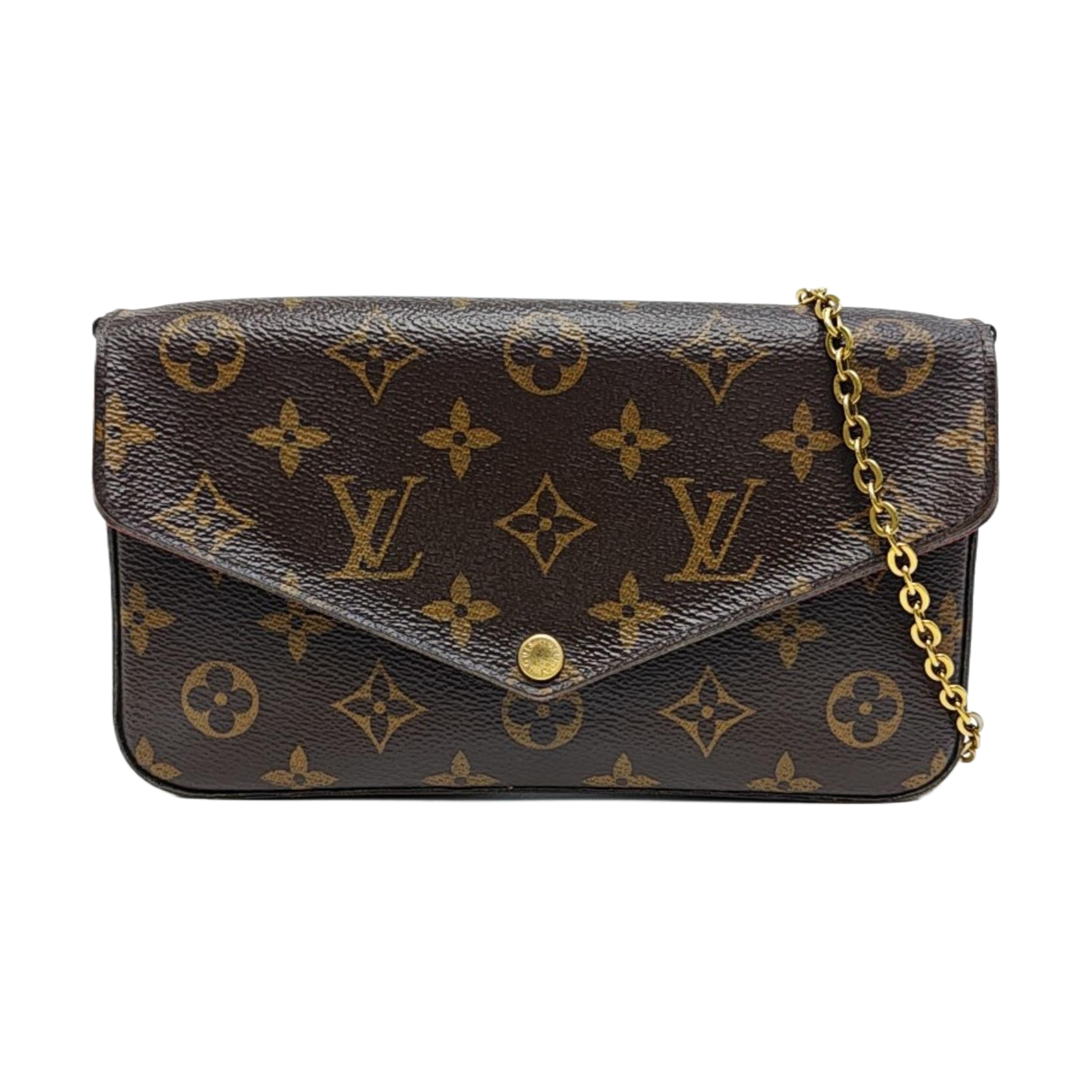 FÉLICIE Monogram Coated Canvas Brown