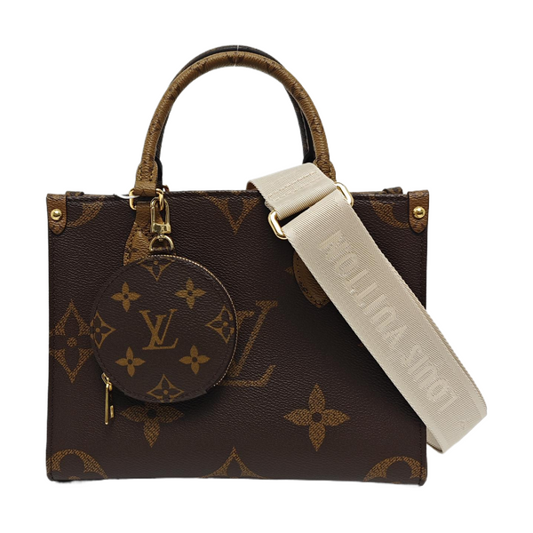 ONTHEGO PM Monogram Coated Canvas Brown