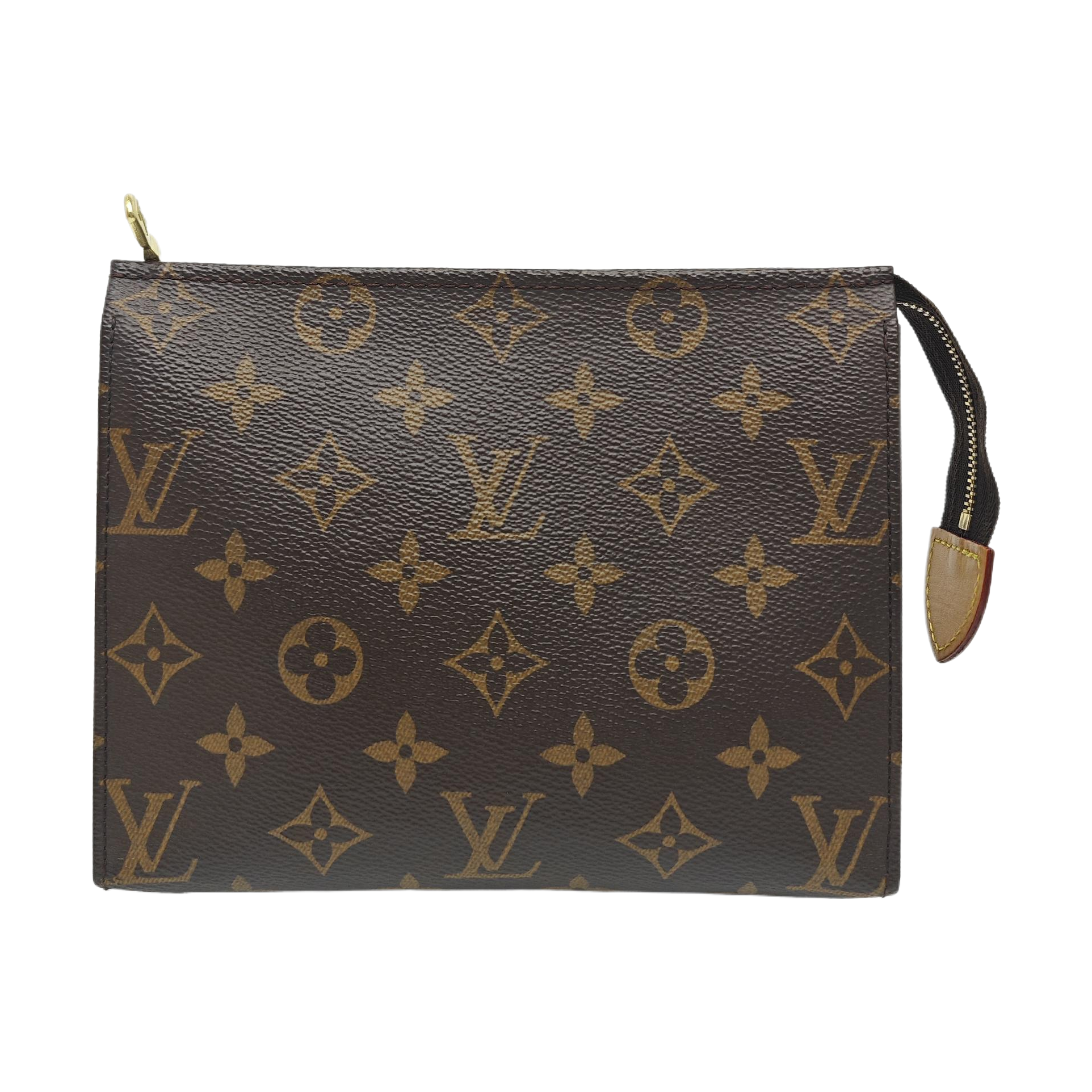 TOILET POCKET 19 Monogram Coated Canvas Brown