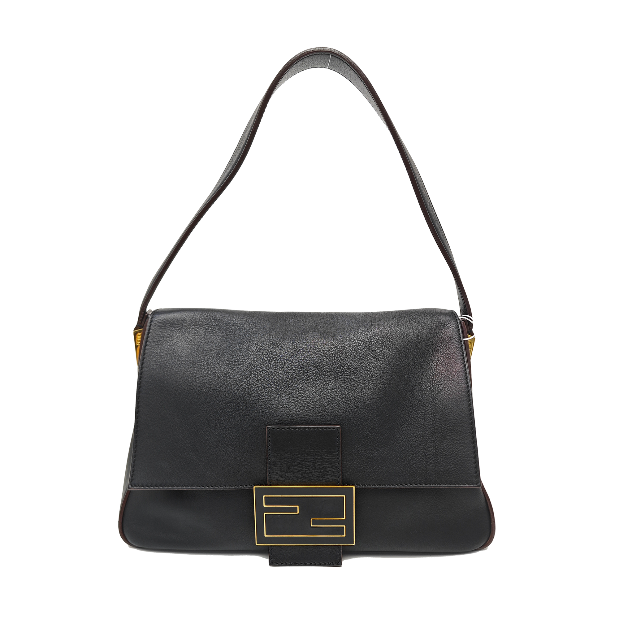 Calfskin Shoulder Bag Black
