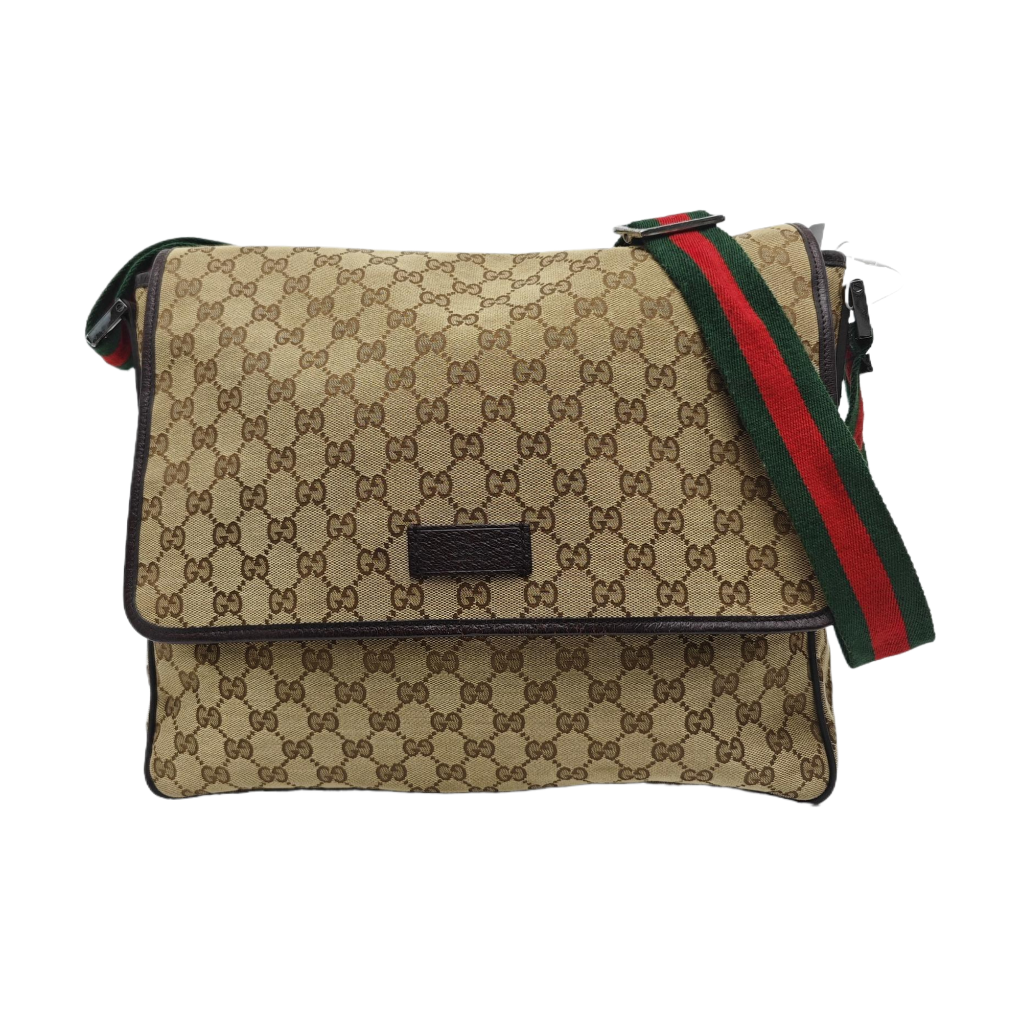 GG Messenger Monogram Canvas Beige