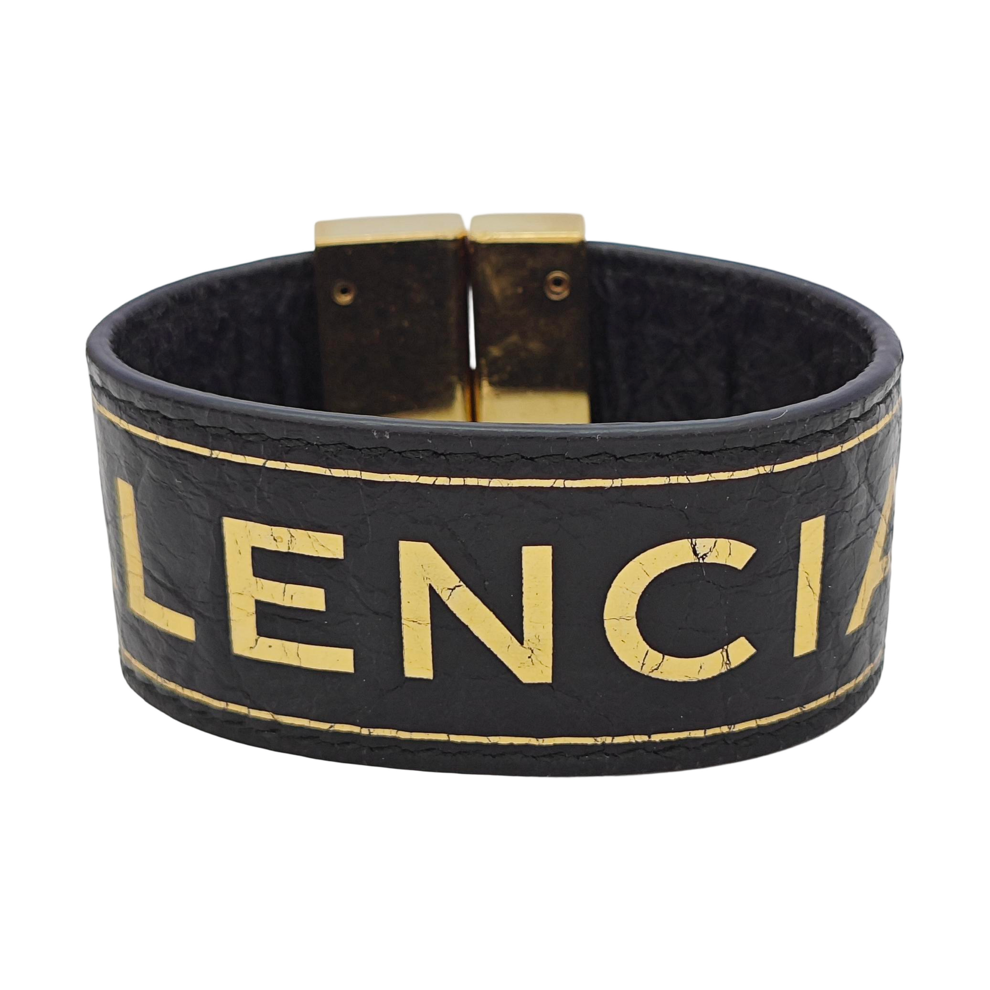 Leather Black Bangle