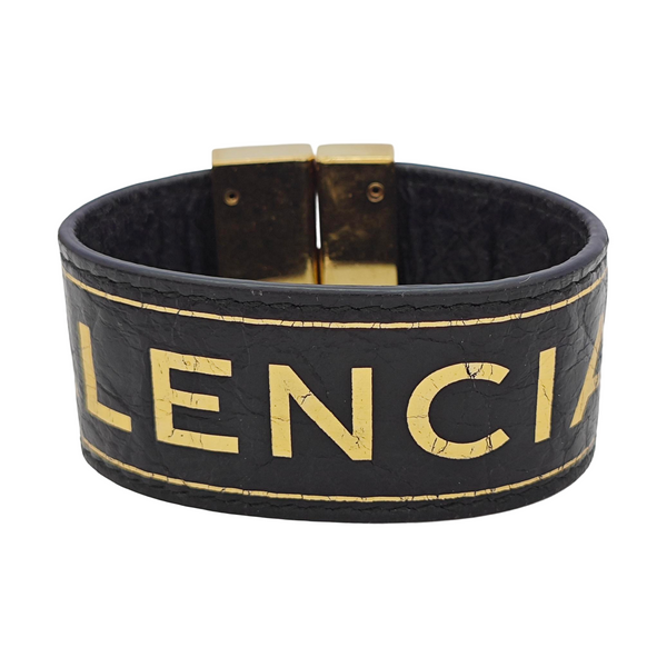 Leather Black Bangle