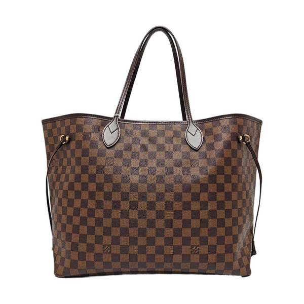 NEVERFULL GM Damier Ebene Coated Canvas Brown