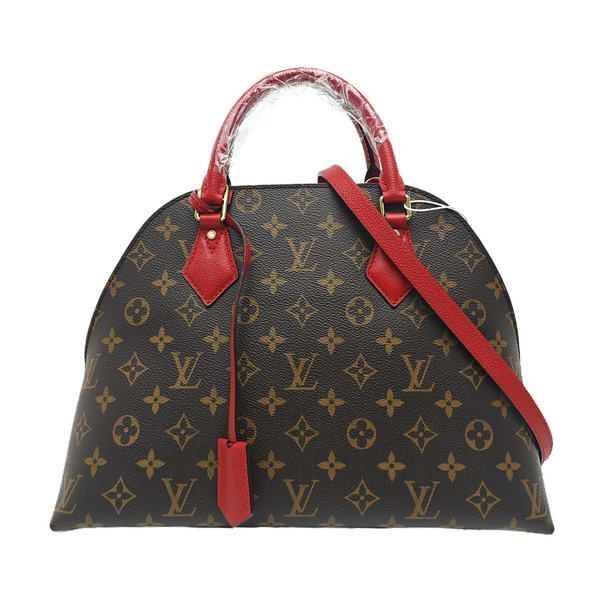 ALMA BNB MM Monogram Coated Canvas Brown