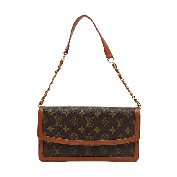 DAME Monogram Coated Canvas Brown