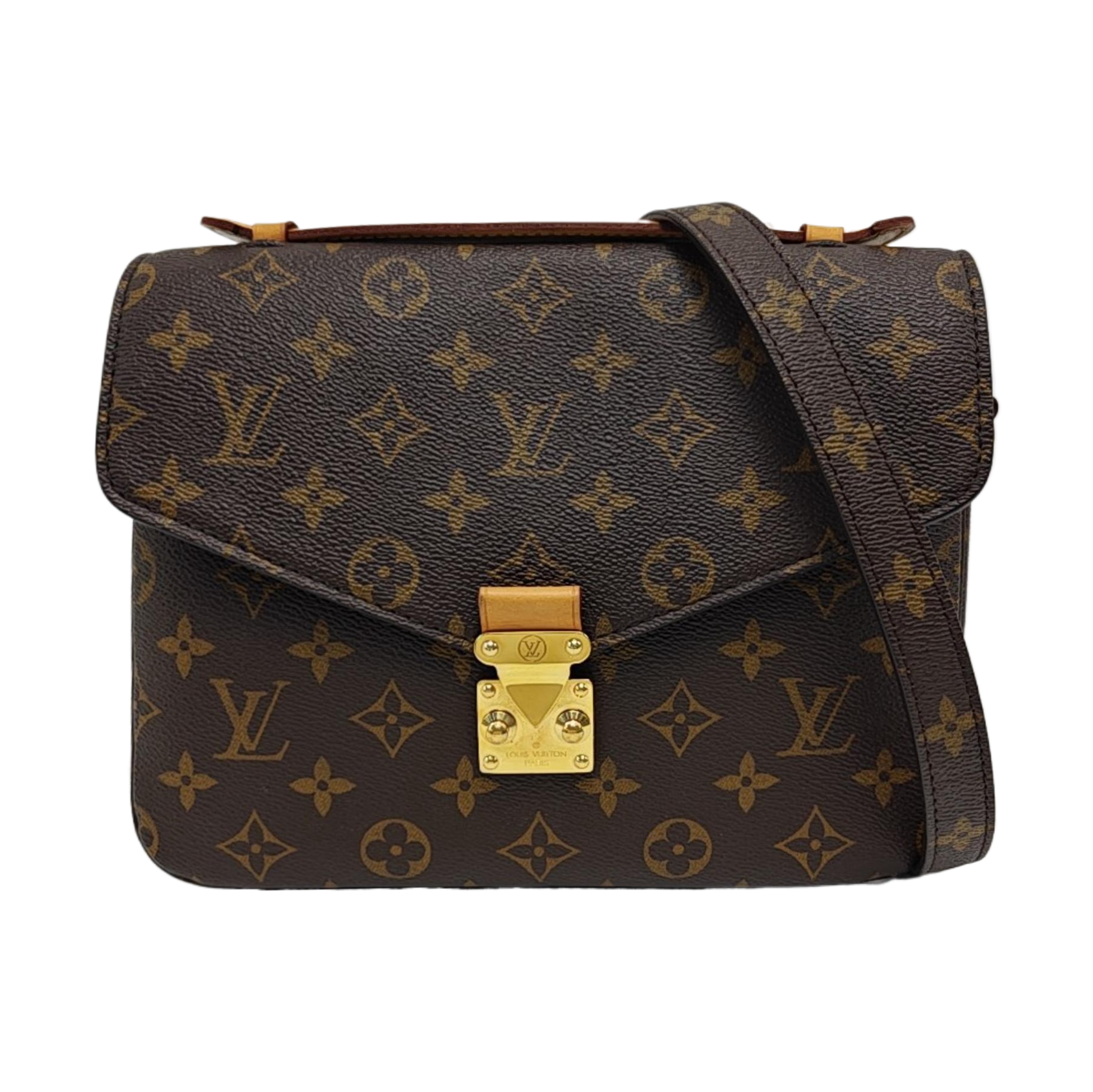 MÉTIS MM Monogram Coated Canvas Brown