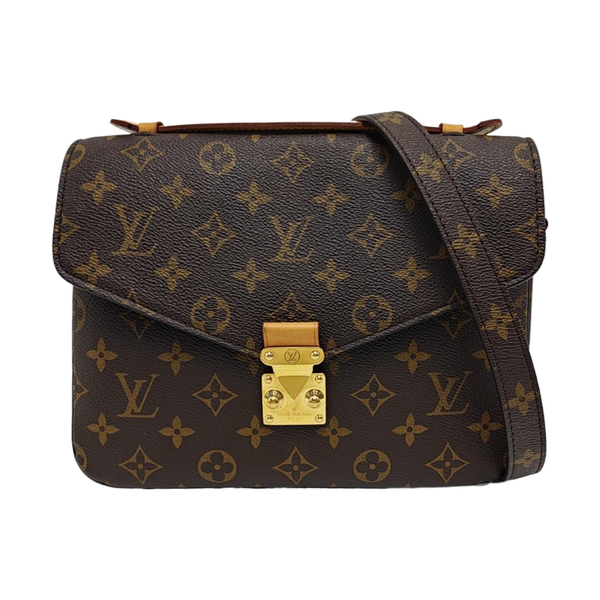 MÉTIS MM Monogram Coated Canvas Brown
