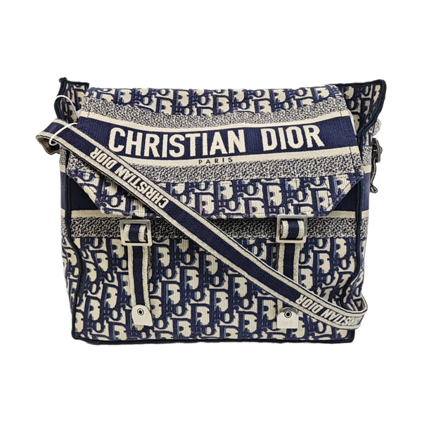 Diorcamp Large Oblique Canvas Blue
