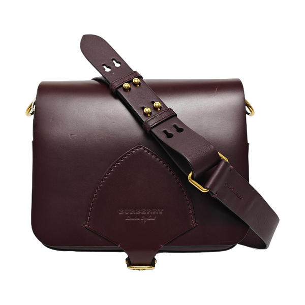 Square Stone Calfskin Red
