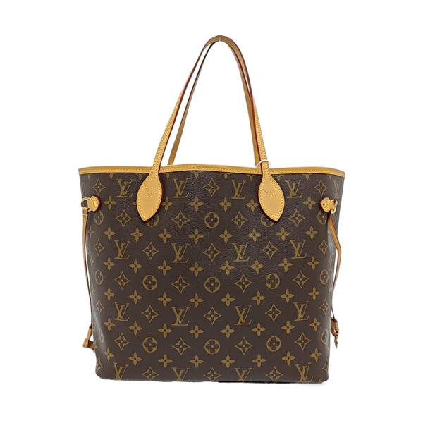 NEVERFULL MM Monogram Coated Canvas Brown