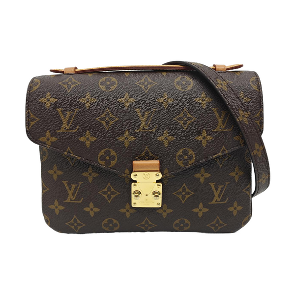MÉTIS MM Monogram Coated Canvas Brown