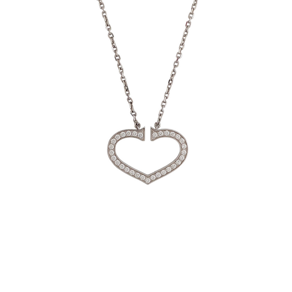 18k White Gold Silver Necklace