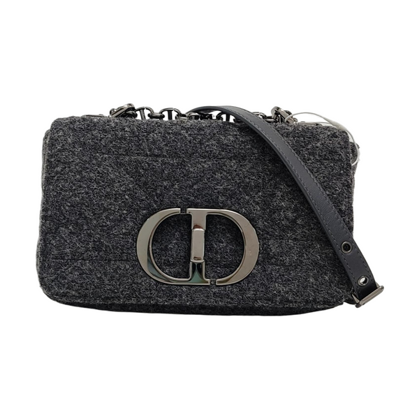 Authenticated pre-owned  Dior Caro Small Wool Grey - Shoulder Bag at Looply