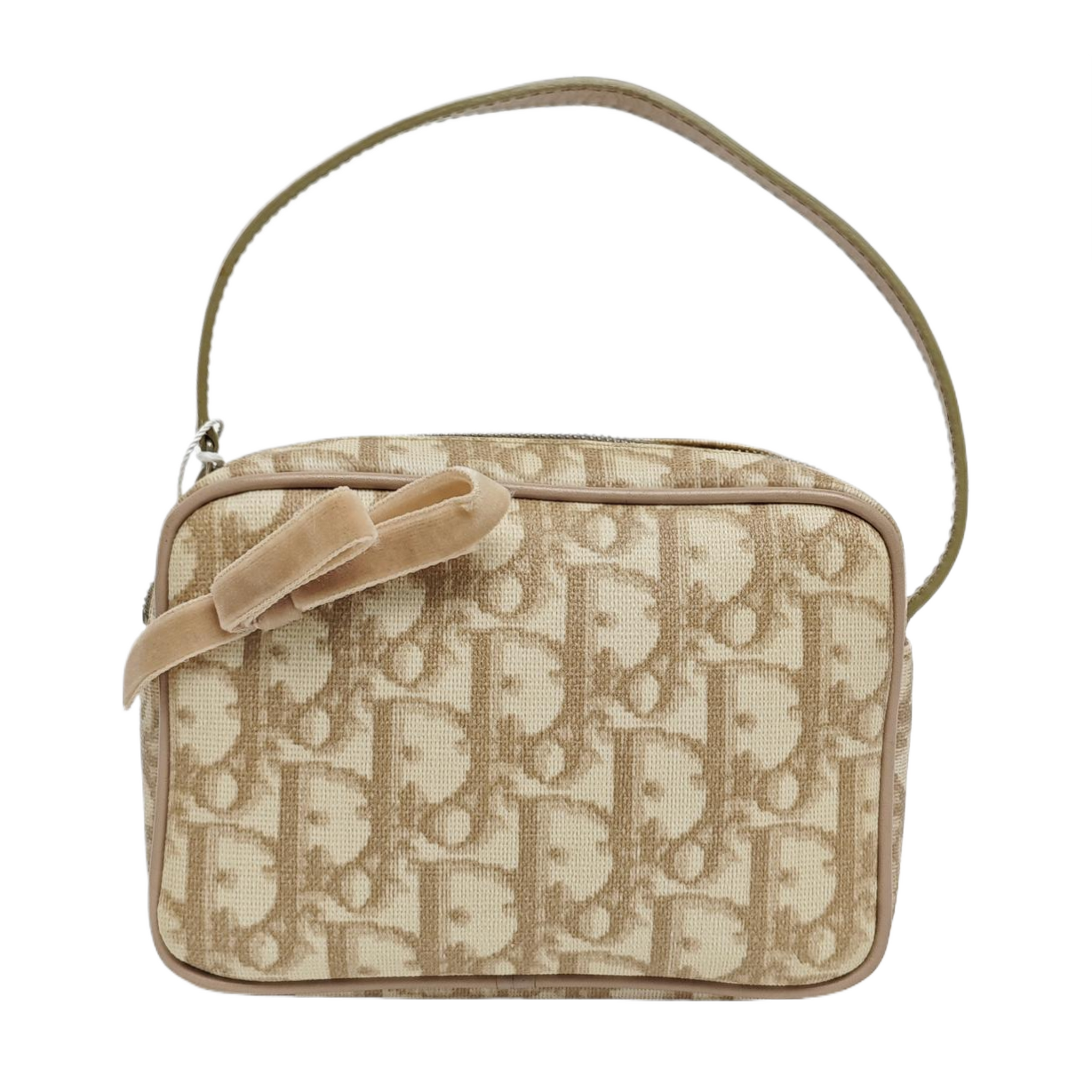 Oblique Coated Canvas Beige