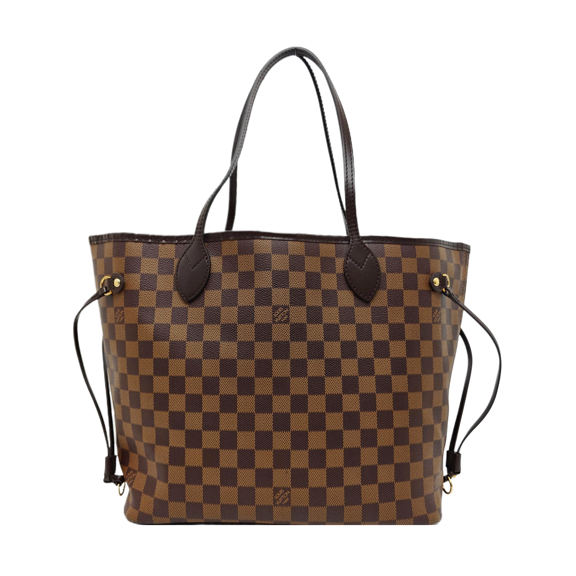 NEVERFULL MM Damier Ebene Coated Canvas Brown