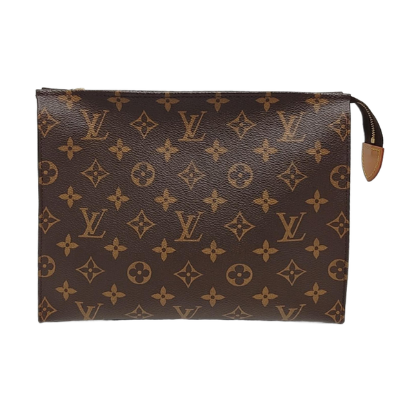 TOILET POCKET 26 Monogram Coated Canvas Brown