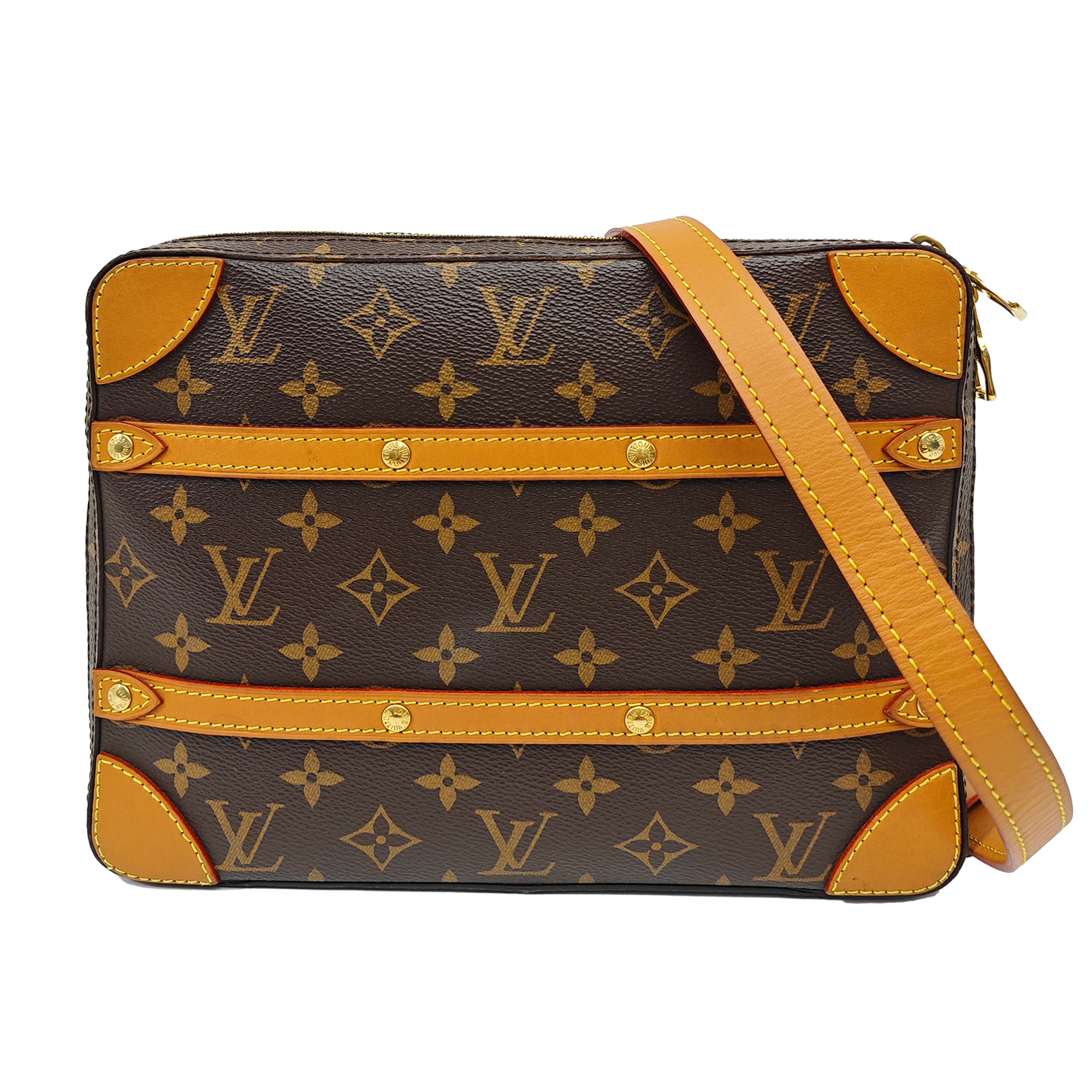 SOFT TRUNK PM Monogram Coated Canvas Brown