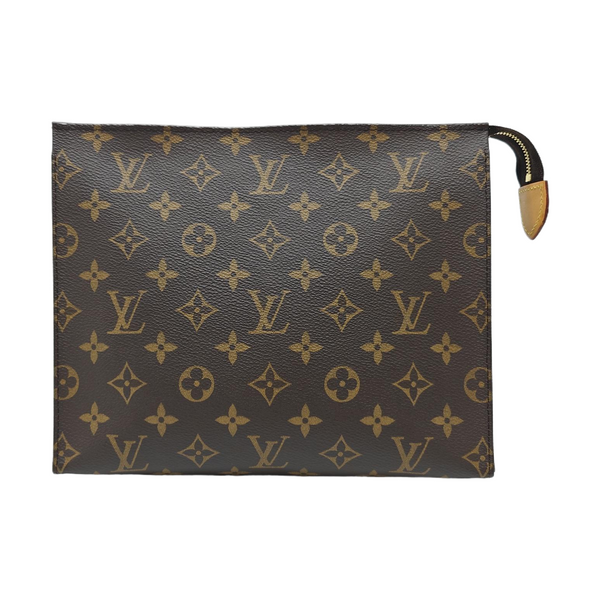 TOILET POCKET 26 Monogram Coated Canvas Brown