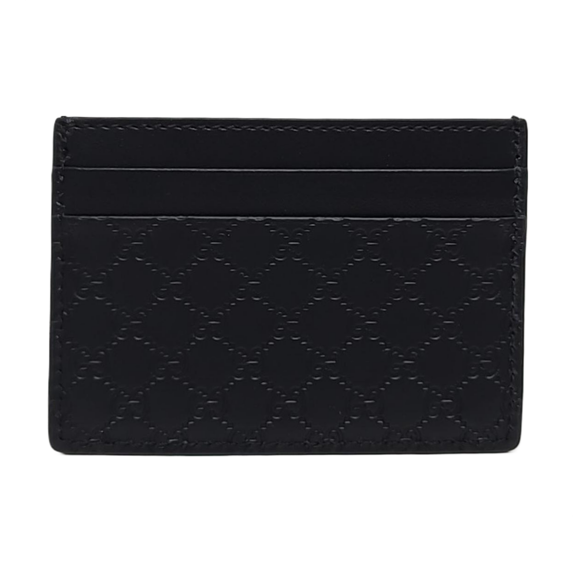 Tarjetero Microguccissima Monogram Canvas negro