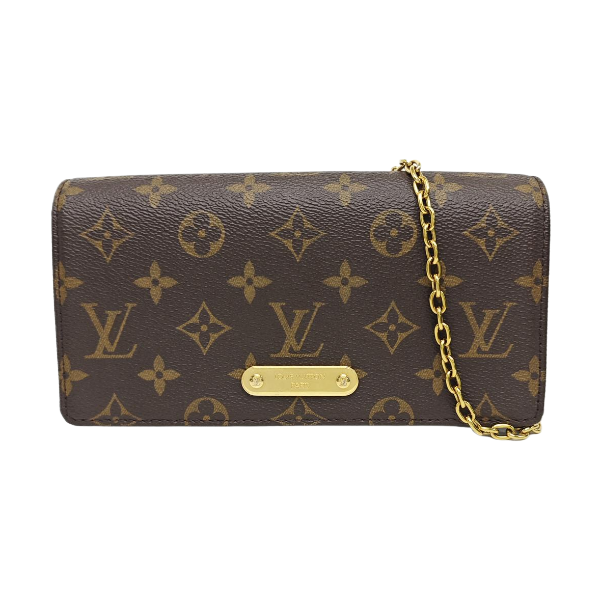 Lily Monogram Coated Canvas Brown