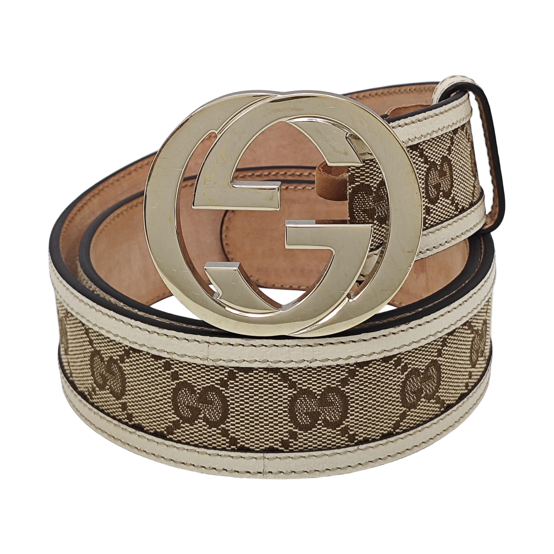 Fabric Belt Beige