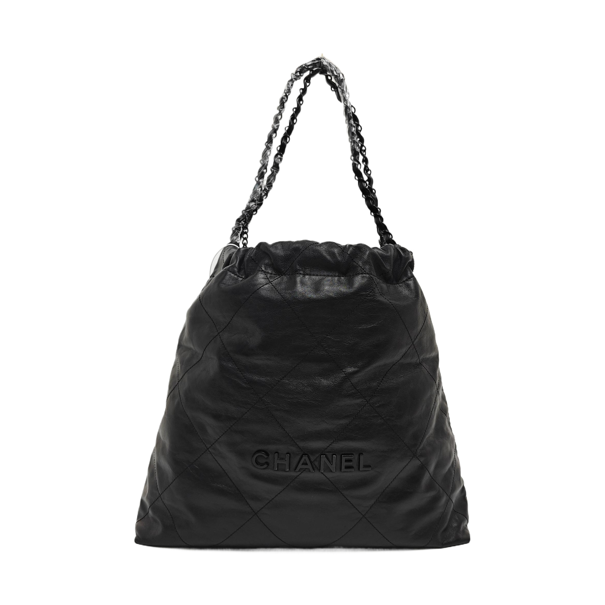 CHANEL 22 Medium Quilted Calfskin Black