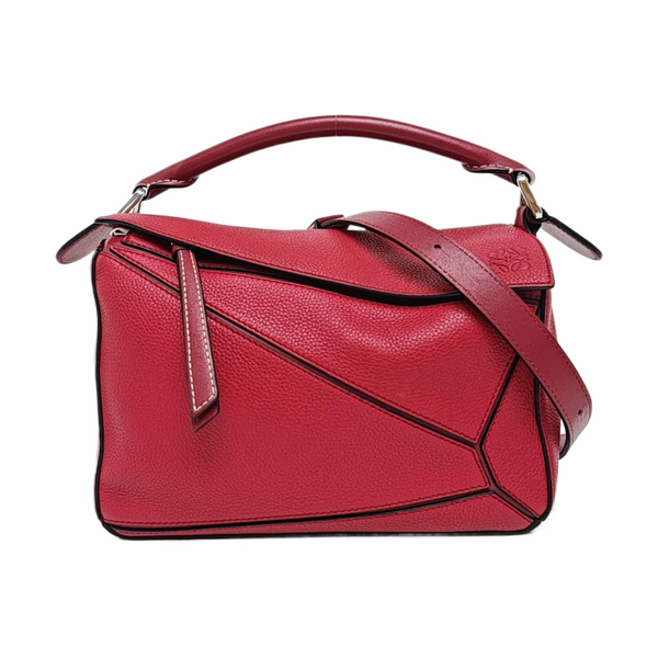 Puzzle Small Calfskin Red
