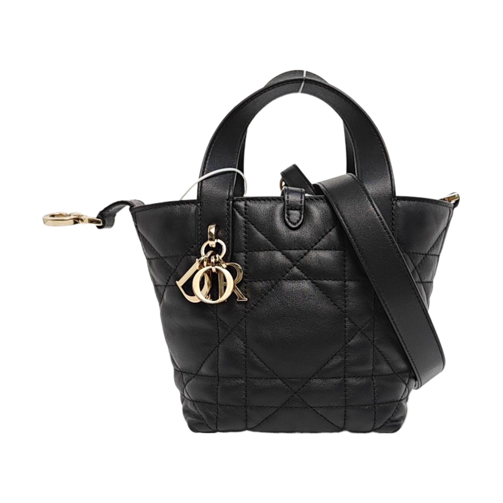 Toujours Nano Cannage Calfskin Black