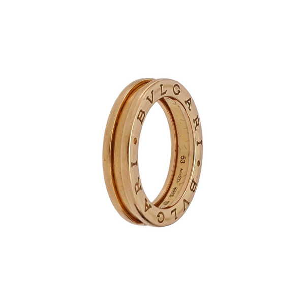 B.ZERO1 18k Rose Gold Ring EU 53