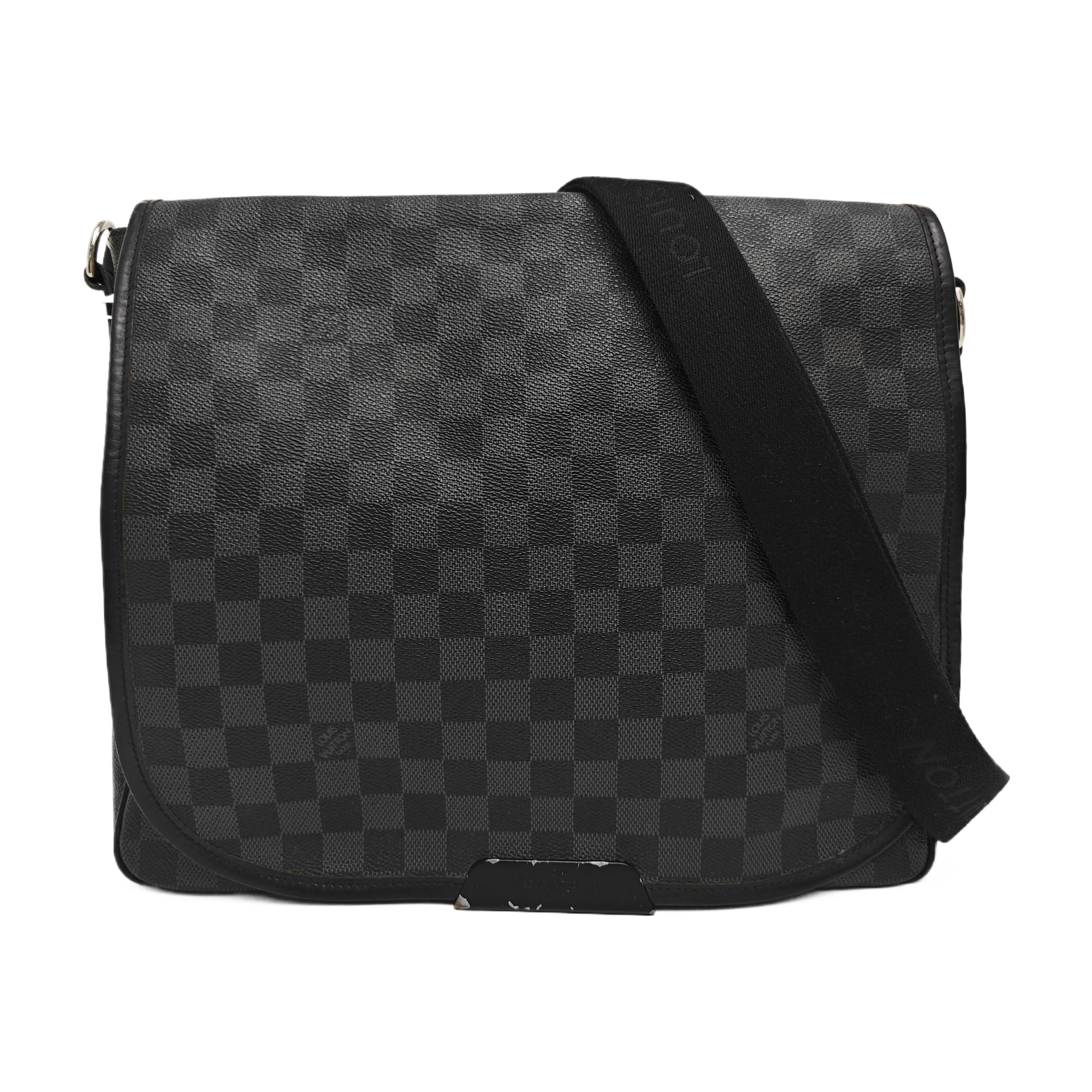 DANIEL Damier Graphite Coated Canvas Gray