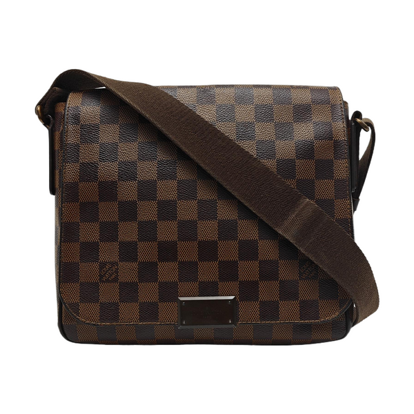 BROOKLYN Damier Ebene Coated Canvas Brown