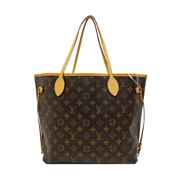 NEVERFULL MM Monogram Coated Canvas Brown
