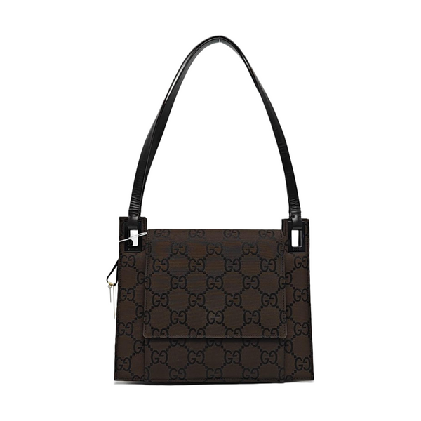 Monogram Canvas Tote Bag Brown