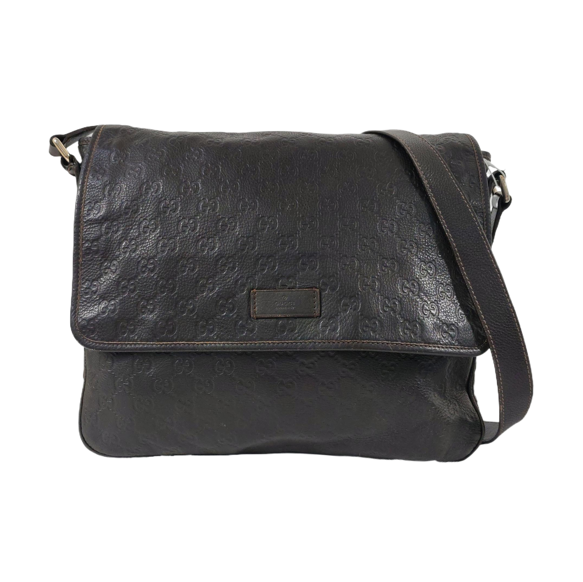 GG Imprime Monogram Calfskin Brown