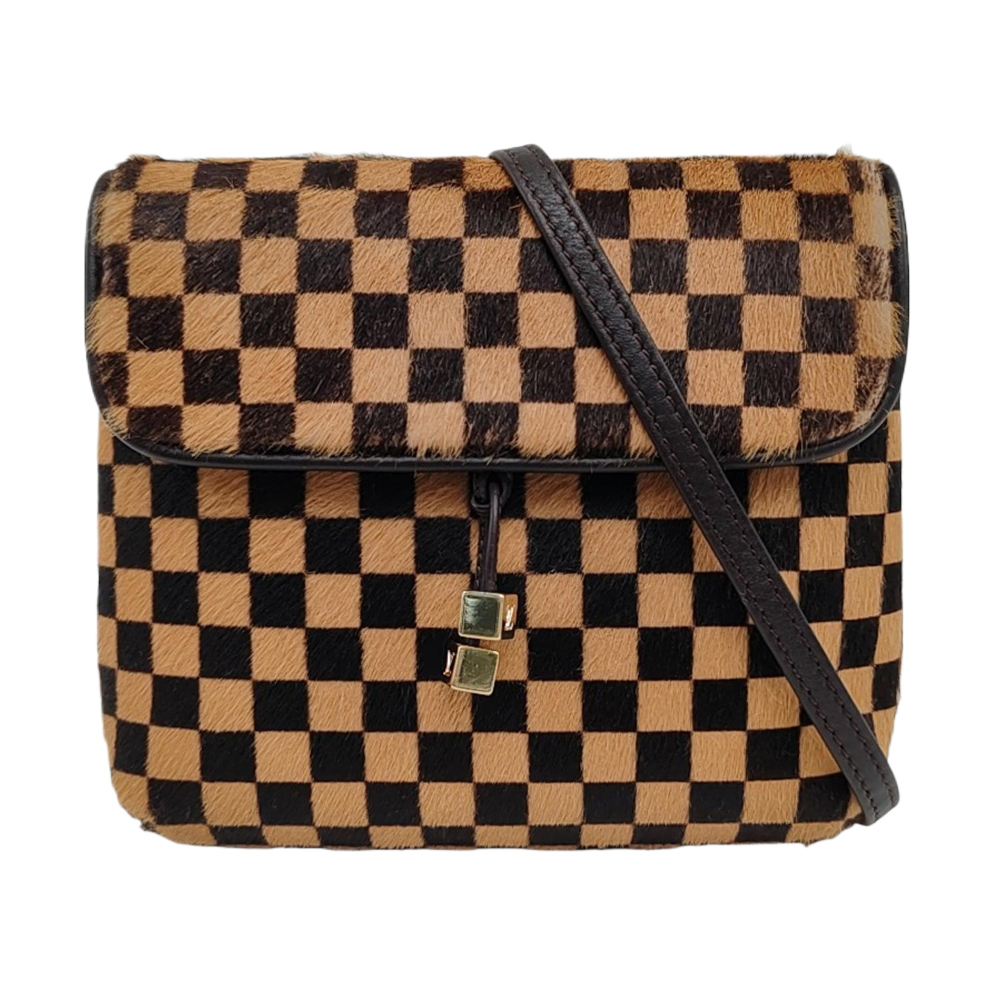 GAZELLE Damier Ebene Horsehair Brown