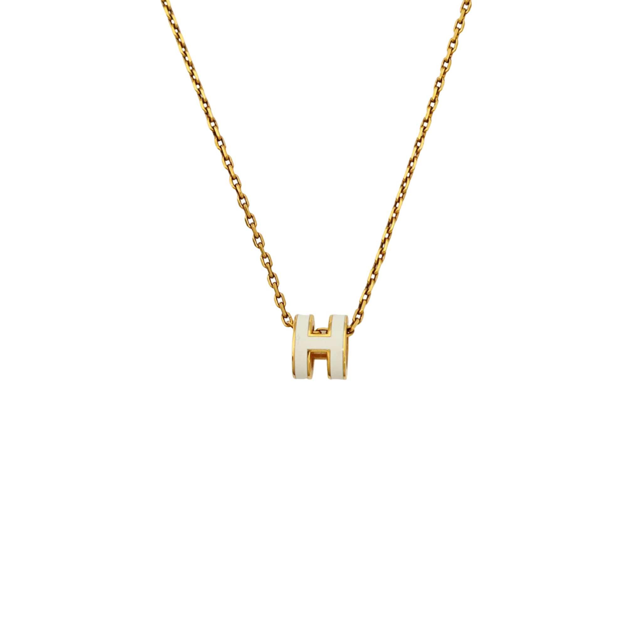 Pop H Metal Rose Gold Necklace