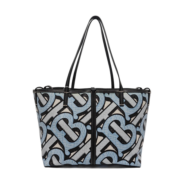 Beach Tote Coated Canvas Blue