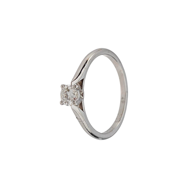 SOLITAIRE 1895 Platinum 950 Silver Ring EU 49