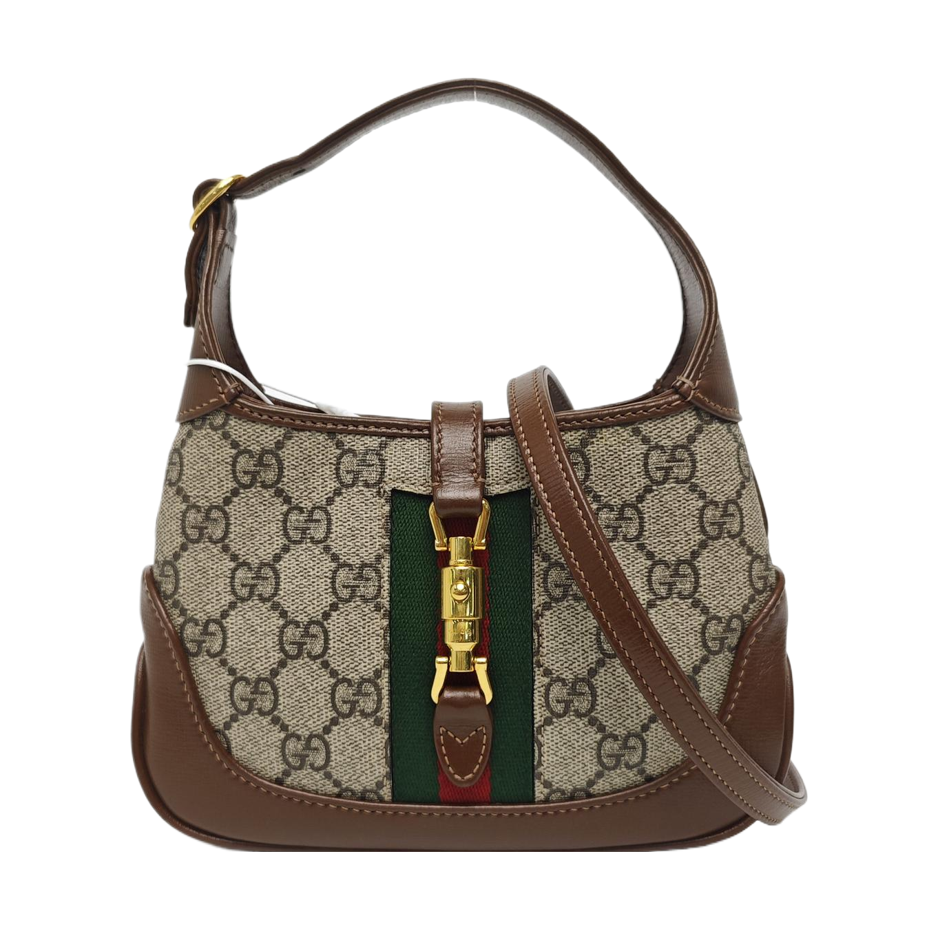 Jackie 1961 Mini Monogram Coated Canvas Beige