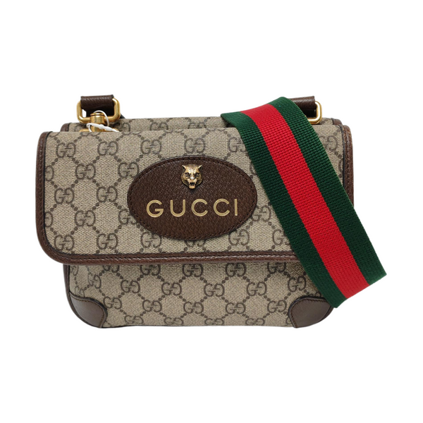 Neo Vintage Small Monogram Coated Canvas Beige
