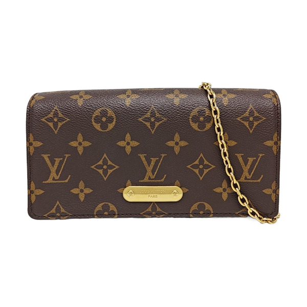 Lily Monogram Coated Canvas Brown