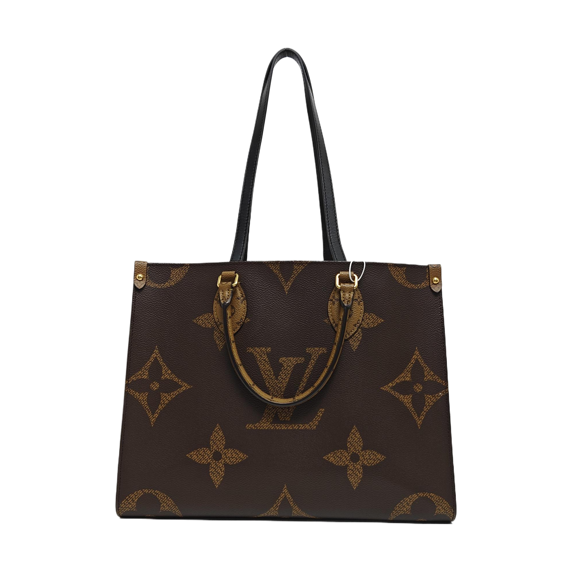 Authenticated pre-owned  ONTHEGO MM Monogram Coated Canvas Brown - Tote Bag at Looply