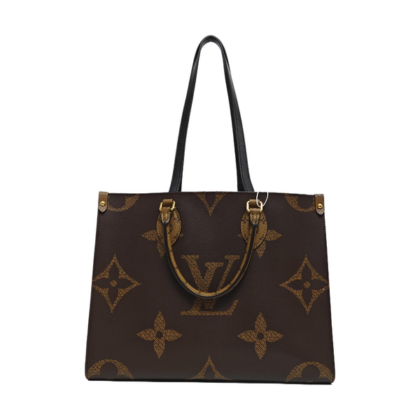 Authenticated pre-owned  ONTHEGO MM Monogram Coated Canvas Brown - Tote Bag at Looply
