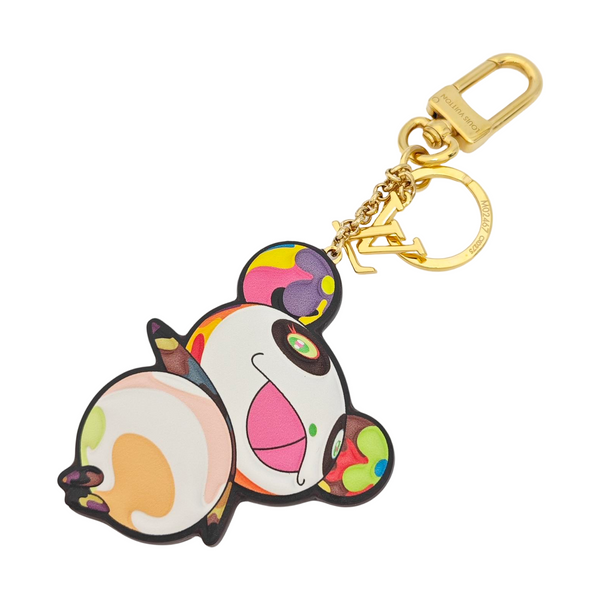 Coated Canvas Bag Charm Multicolor