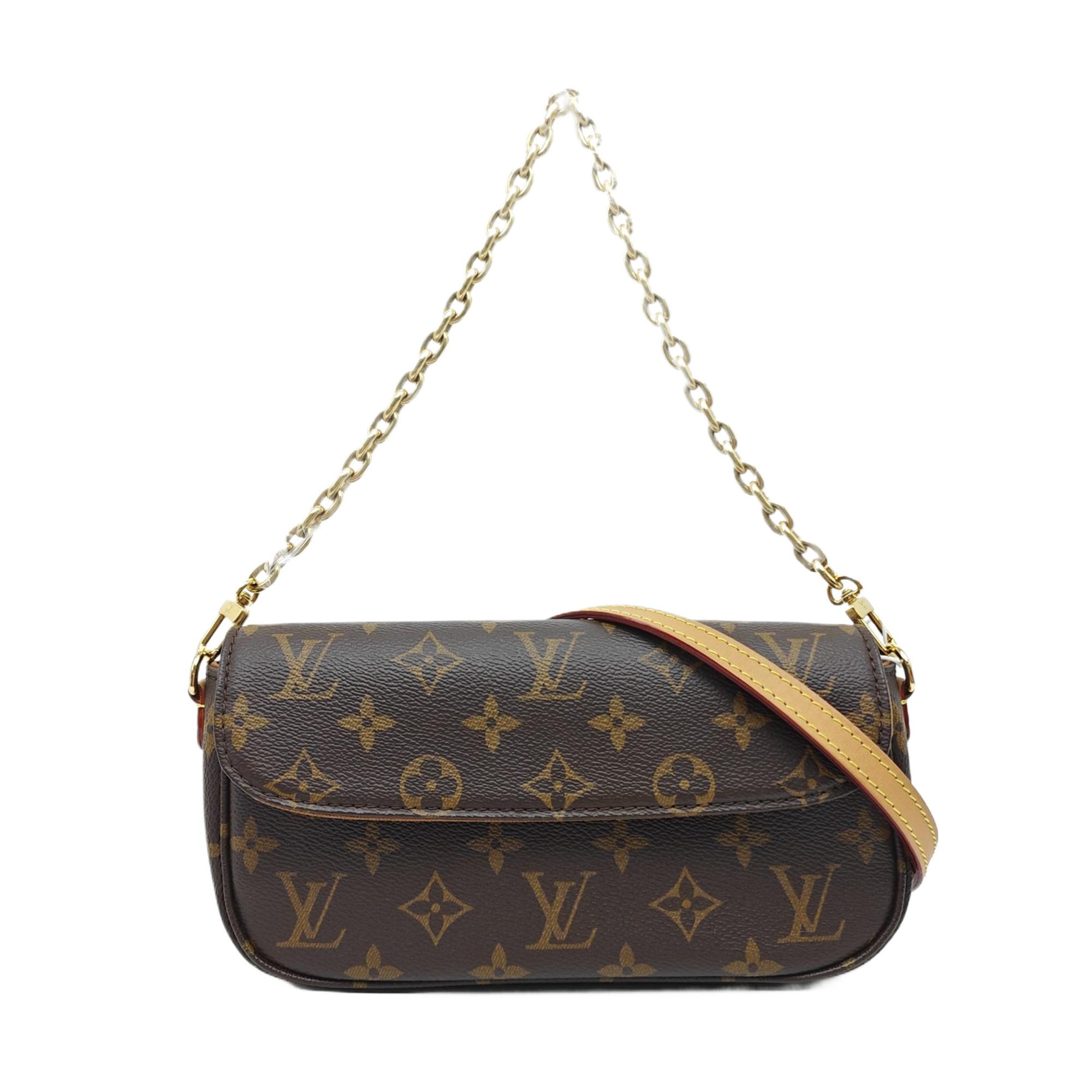 IVY Monogram Coated Canvas Brown